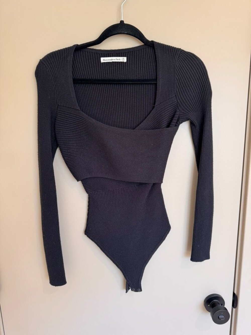 Abercrombie Sweater Bodysuit - Black - Small